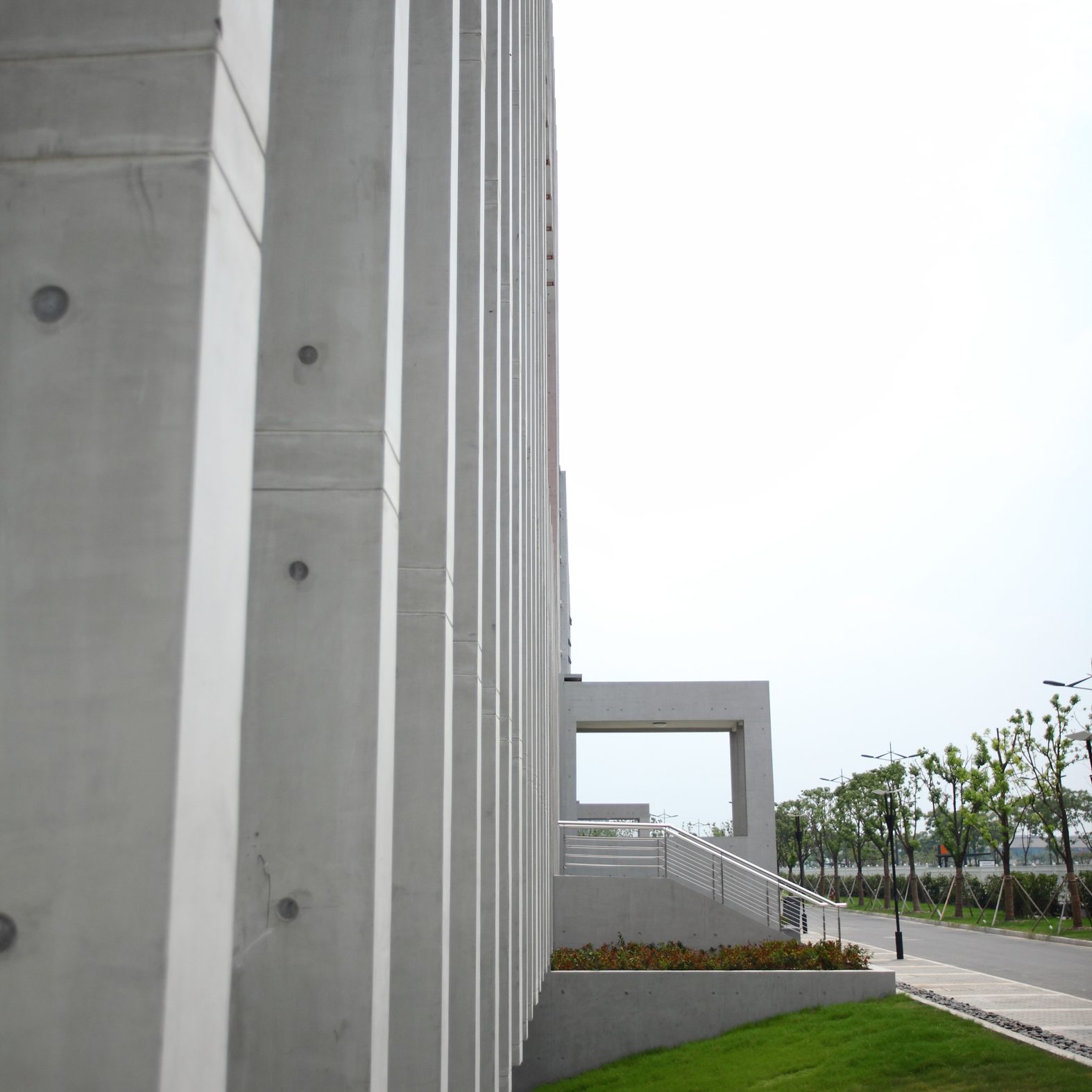 Exposed Cement Concrete Effect Wall Paint Exterior