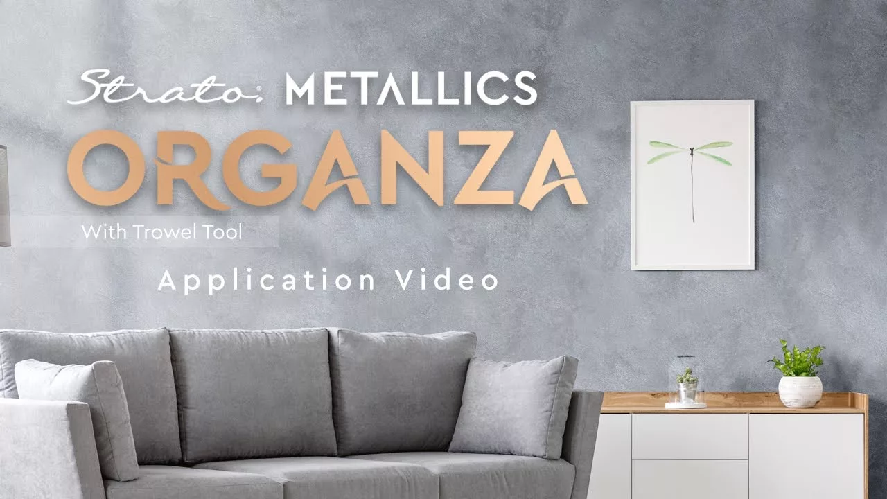 SUZUKA® Strato Metallics Organza with Trowel Application Video