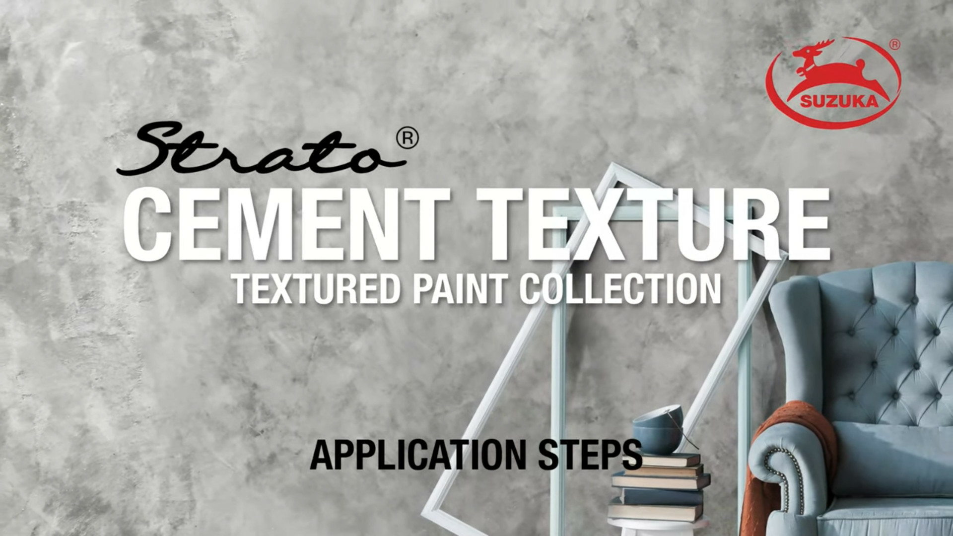 SUZUKA® Strato Cement Texture Paint /#SCT Application Steps